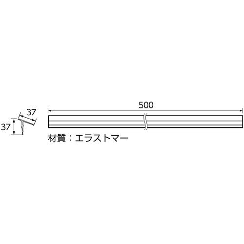 CAINZ-DASH】SANEI 洗面化粧台用すきまパッキン PP60-500【別送品