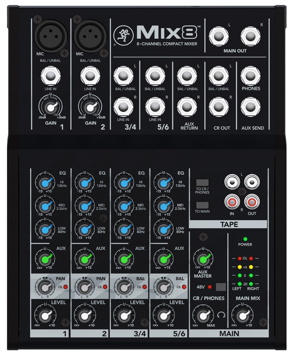 Mackieがコストパフォーマンスに優れたMIXシリーズコンパクトミキサー3