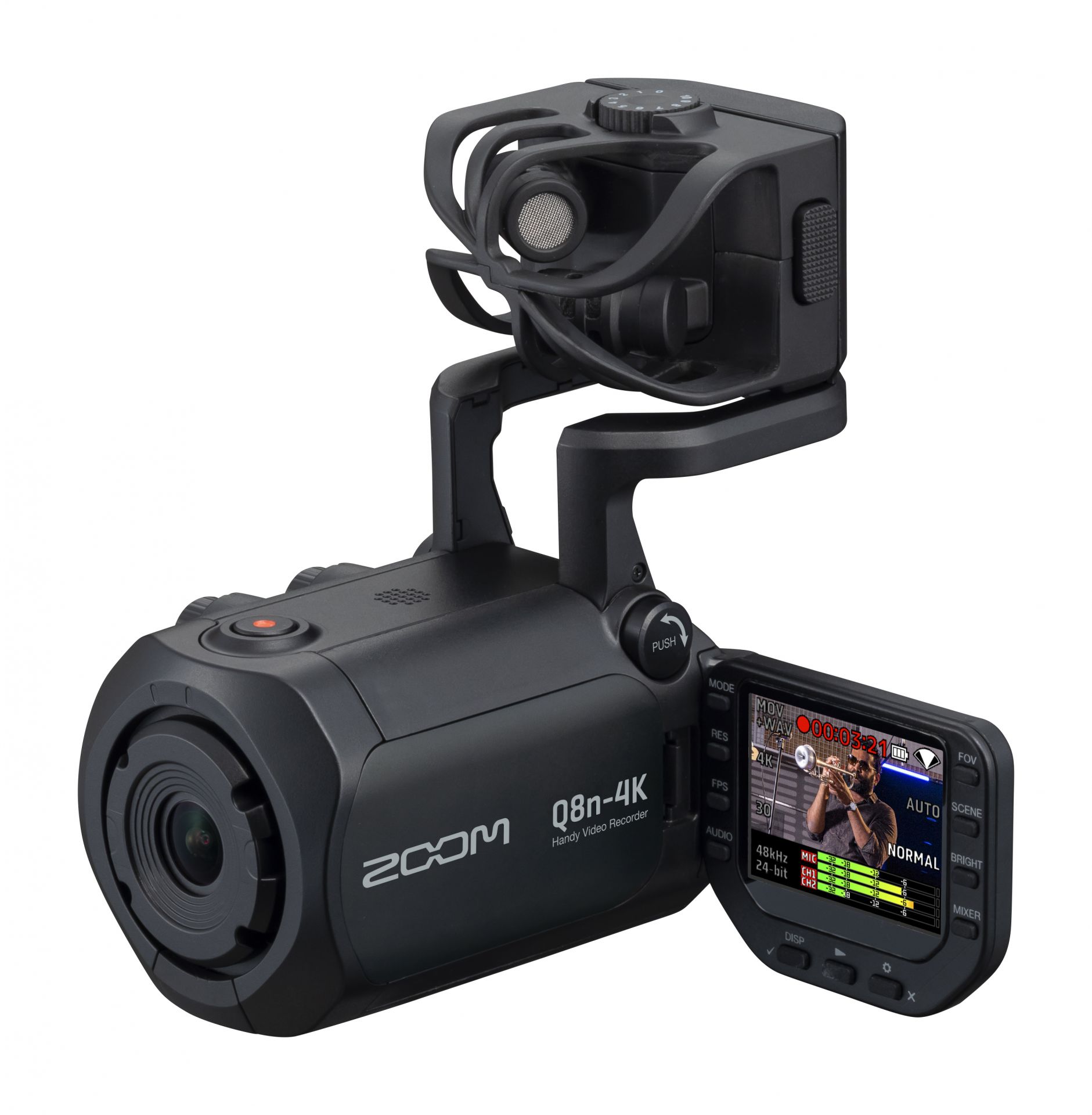 ZOOM ” Q8n-4K ” | 4K対応の高音質な動画撮影とライブ配信が手軽に