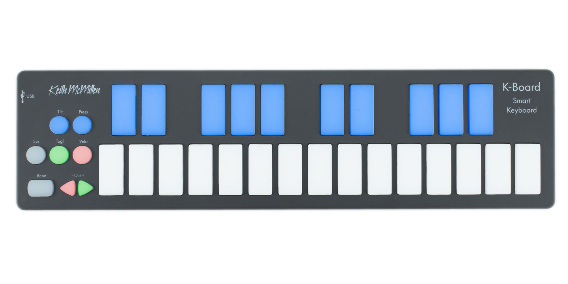 Keith McMillen K-Board-C | MPE対応のポータブルMIDIキーボード