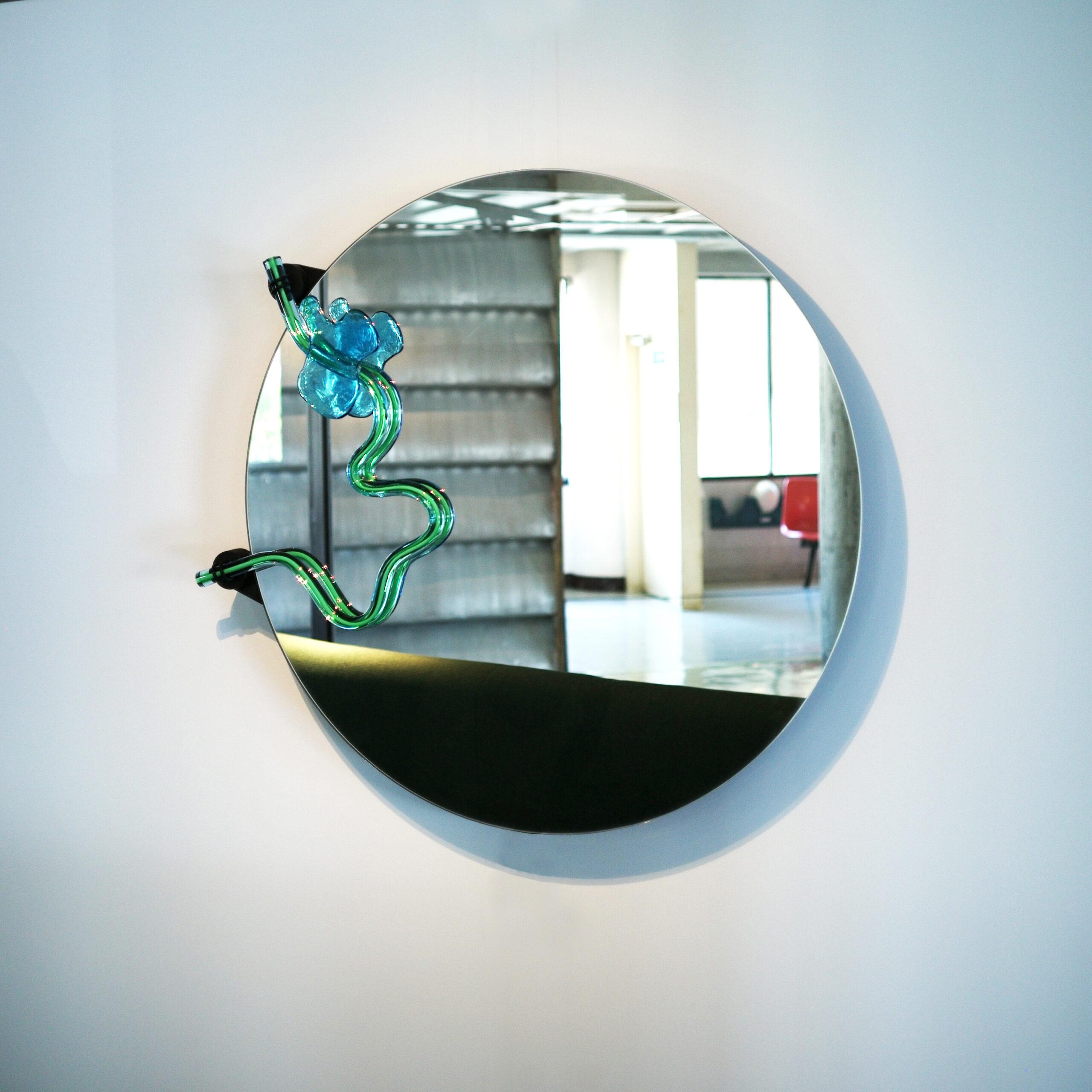 Wall Mirror in Murano by Nanda Vigo, 1985 - Gallery NEO