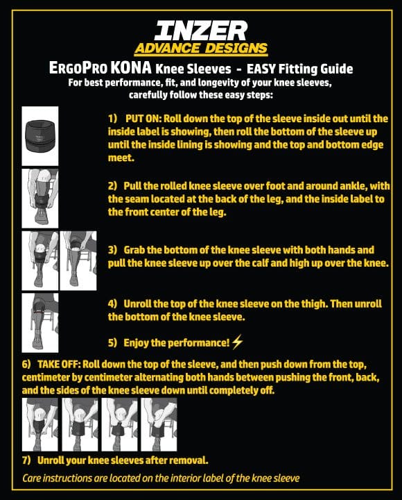 ErgoPro Knee Sleeves, The Ultra Performance Powerlifting Knee