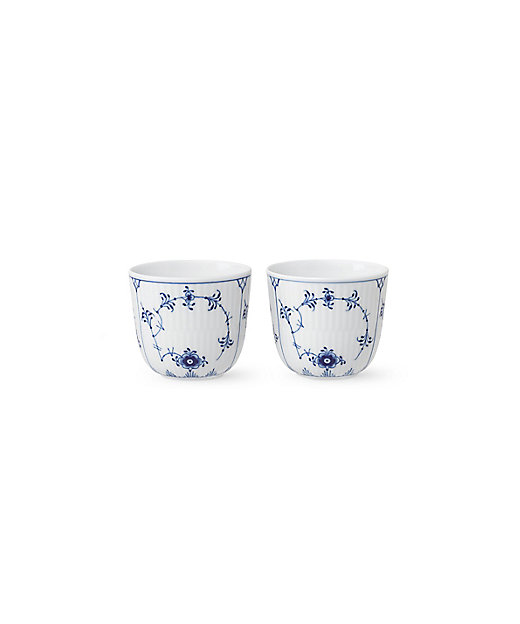 ブルーフルーテッド プレイン カップ ペア | ROYAL COPENHAGEN