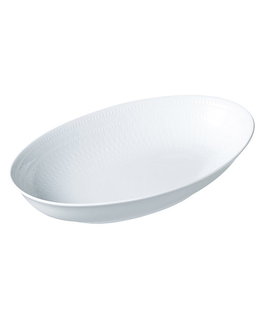 ホワイトパルメッテ オーバルディッシュ27cm | ROYAL COPENHAGEN