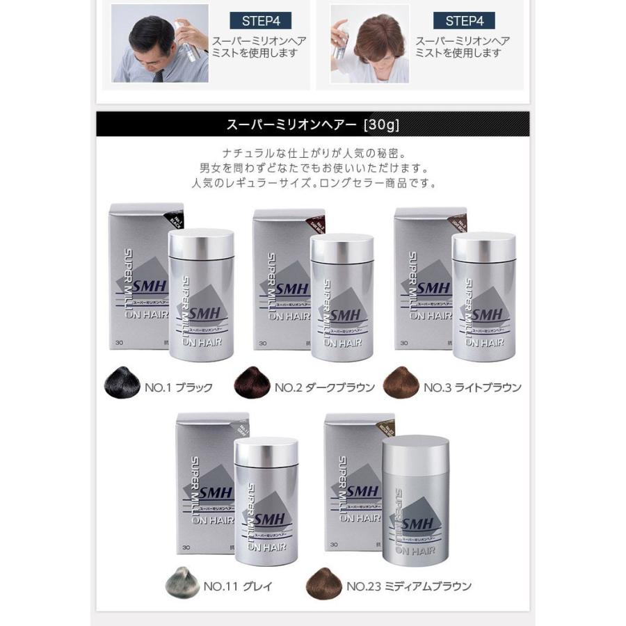 スーパーミリオンヘアー 30g（ダークブラウン）6個セット : アット