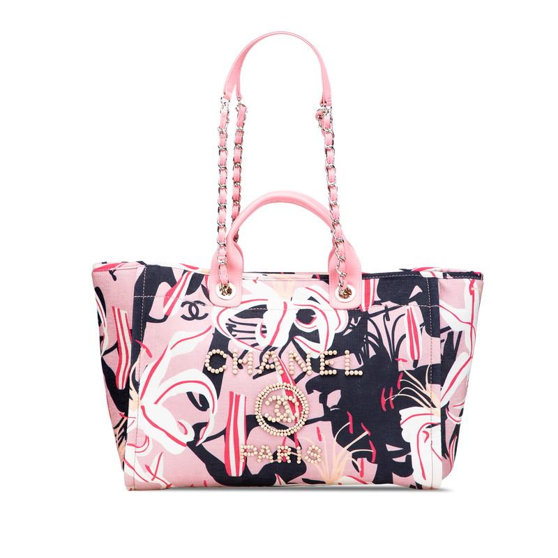 CHANEL（シャネル） ドーヴィル トートバッグ ハンドバッグ ピンク