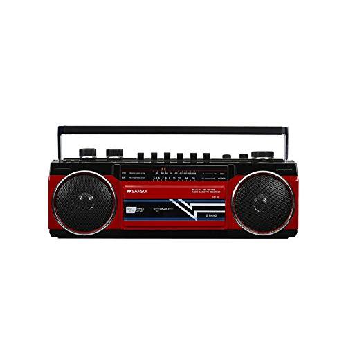 SANSUI Bluetooth搭載ラジカセ【USB/SDカードMP3再生対応】 SCR-B2【RD