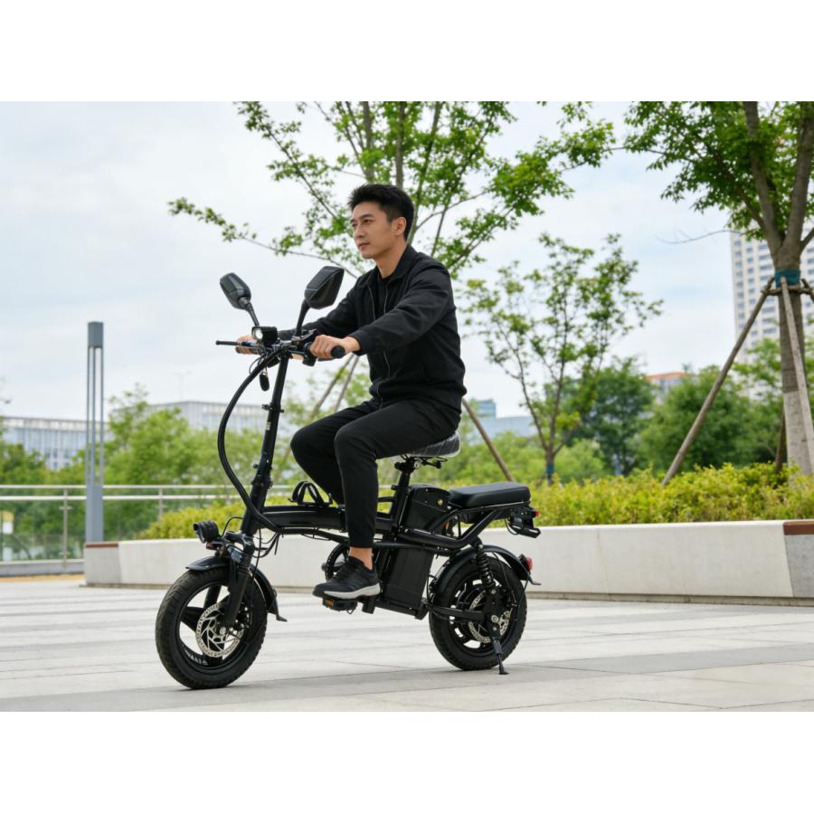 ☆E40_E40G 48V400W 電動バイク 原付一種 モペット 安全装置付 最高