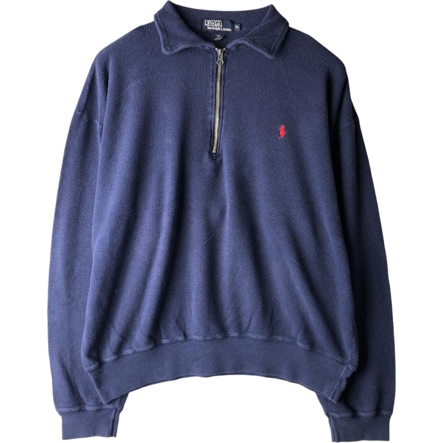 古着 ラルフローレン Ralph Lauren POLO by 襟付き ハーフジップ