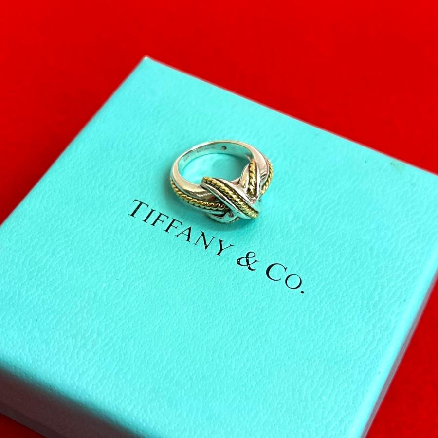TIFFANY&Co.（ティファニー） 極 美品 シグネチャー クロス リング