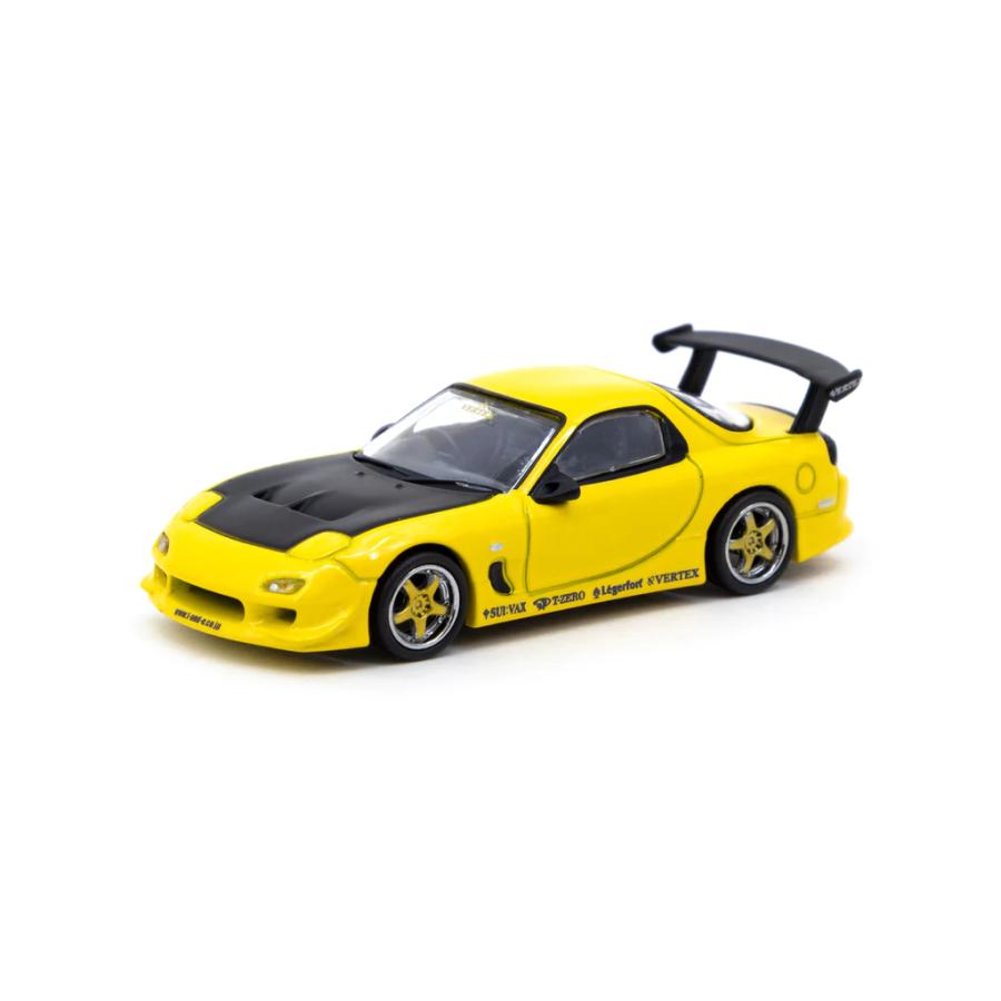 Tarmac Works × VERTEX T64G-022-YL マツダ RX-7 FD3S イエロー