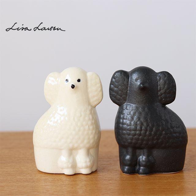 Lisa Larson（リサラーソン） オブジェ Poodle(プードル） ミニサイズ