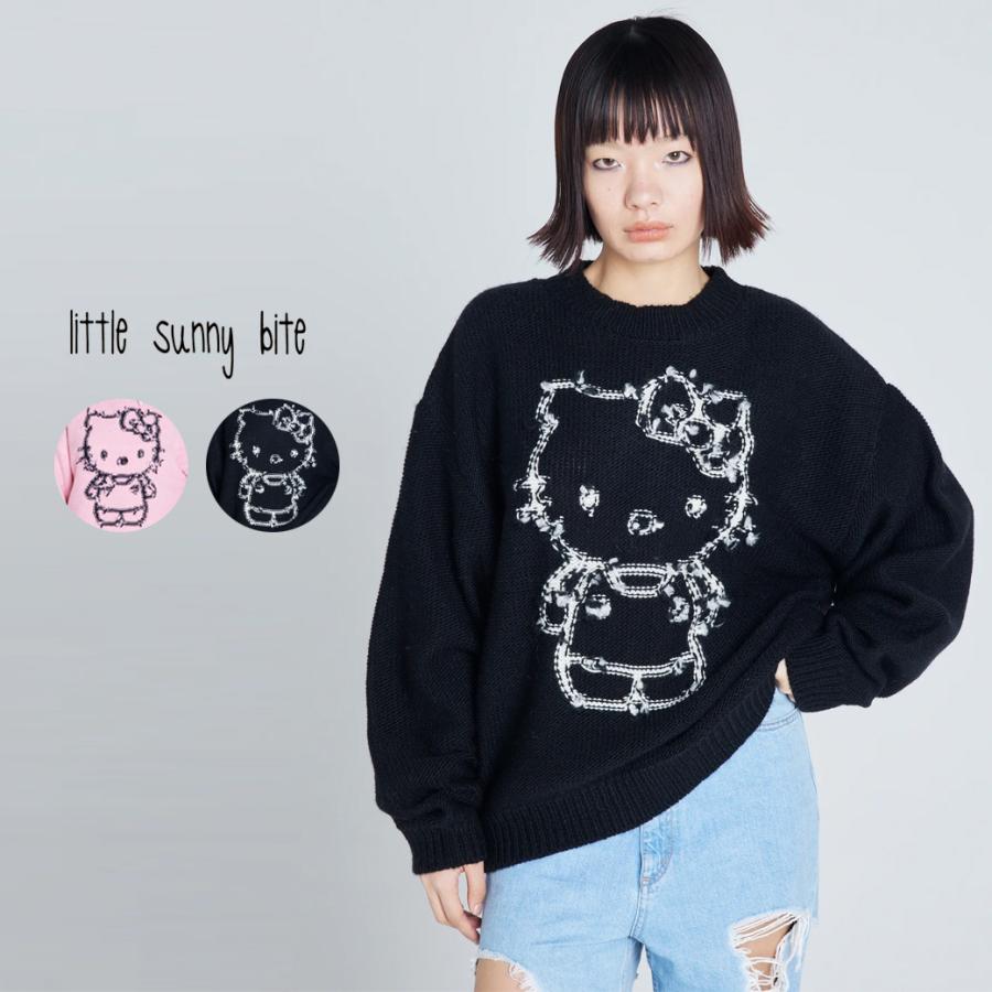 SALE50%OFF ハローキティ × リトルサニーバイト ニットトップス lsb