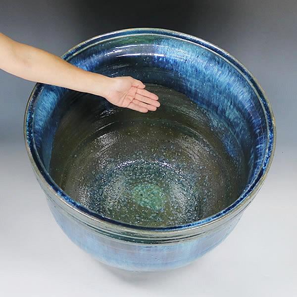 信楽焼 睡蓮鉢 メダカ鉢 おしゃれ めだか鉢 陶器 水鉢 ビオトープ