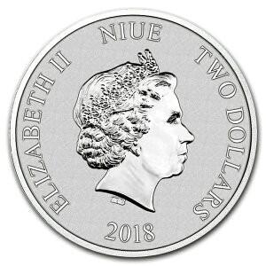 純銀コイン ミッキーマウス 誕生90周年記念銀貨 1オンス 2018年製