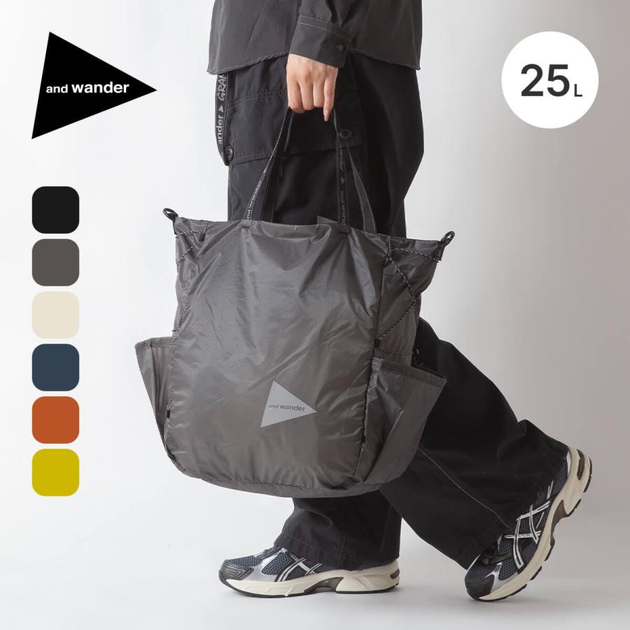 and wander（アンドワンダー） シルトートバッグ 5745975212 sil tote