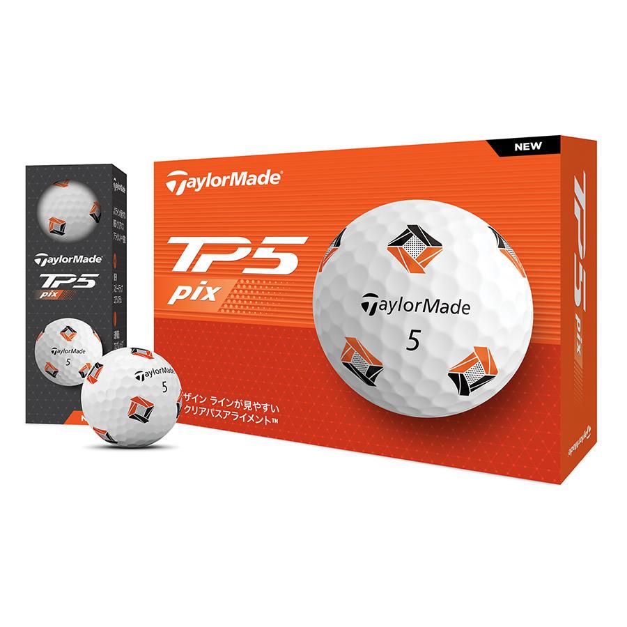 TaylorMade（テーラーメイド） ゴルフ TP5 PIX ボール / ホワイト