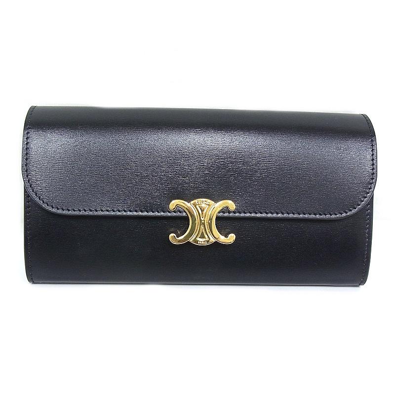 CELINE（セリーヌ） 長財布 ラージウォレット トリオンフ シャイニー