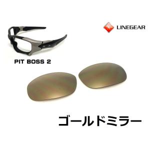 LINEGEAR オークリー ピットボス2用交換レンズ ポリカレンズ ラピス