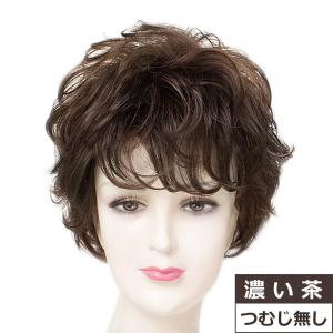 ウィッグ ショート 自然 かんたん整髪 フルウィッグ ミセス 医療用