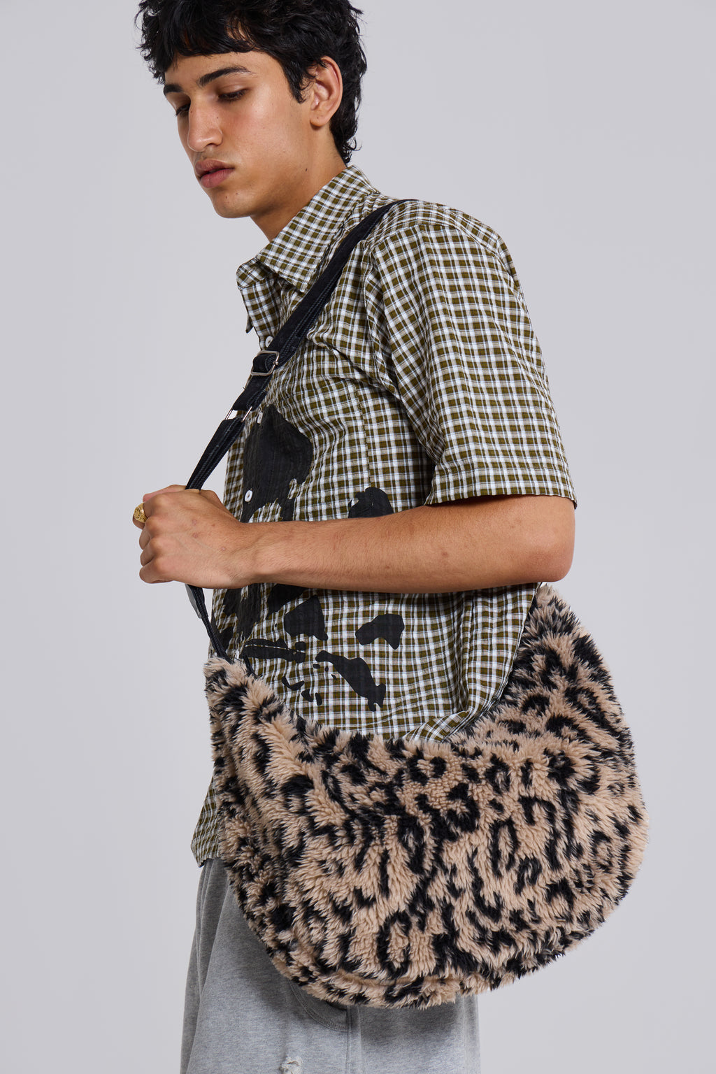Jaded London Shaggy Sling bag