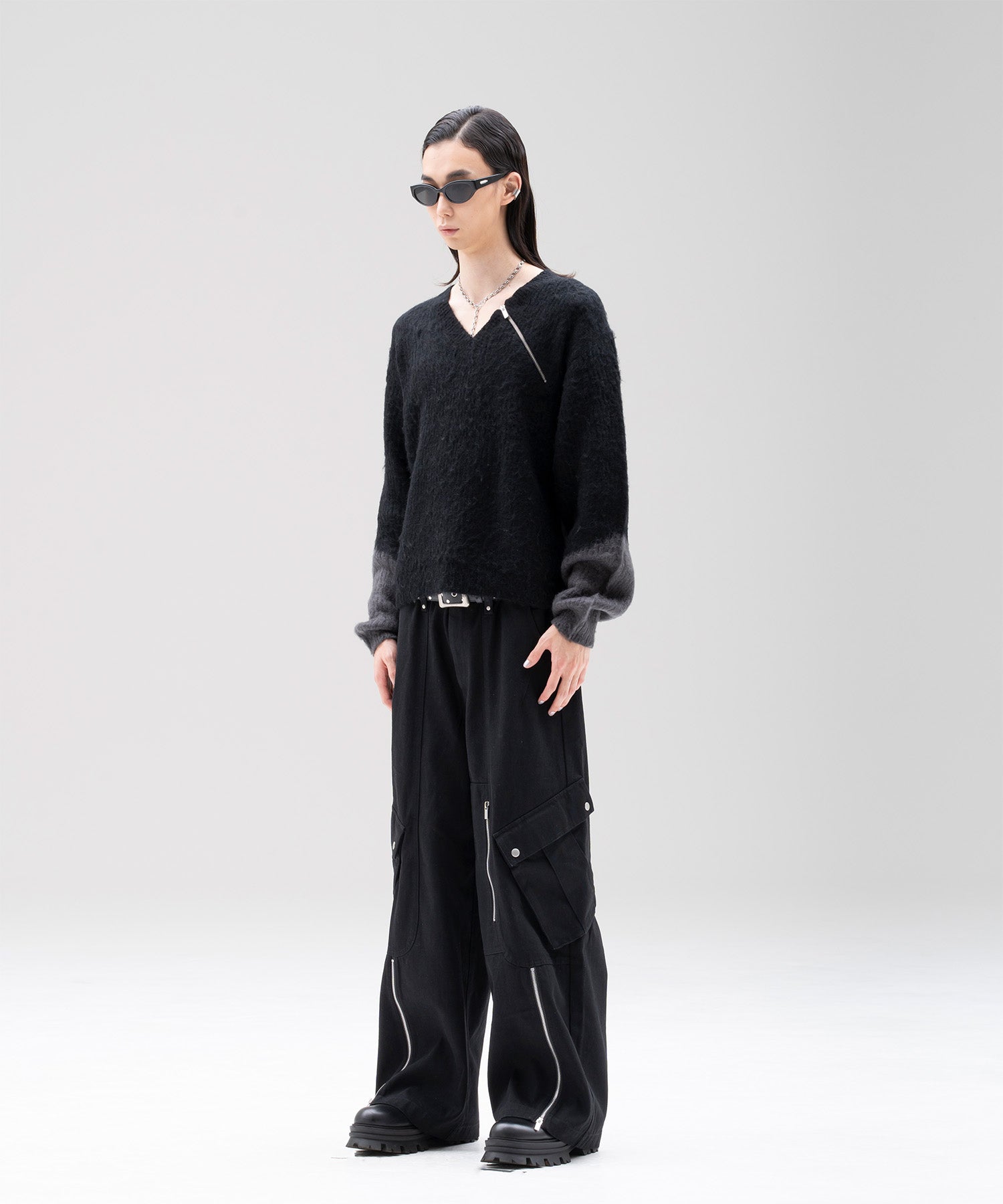 Zip slit Cargo Denim Pants – Jent Louis
