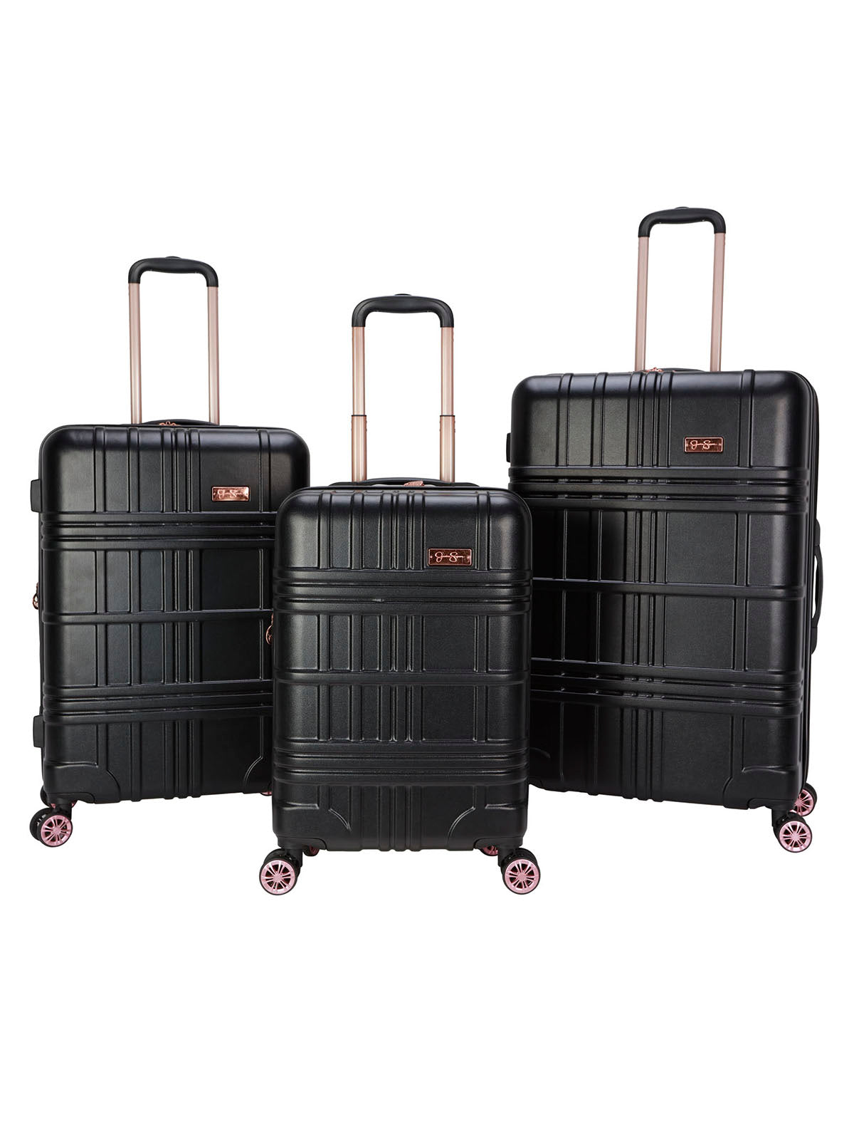 Jewel Plaid Luggage Collection in Black – Jessica Simpson