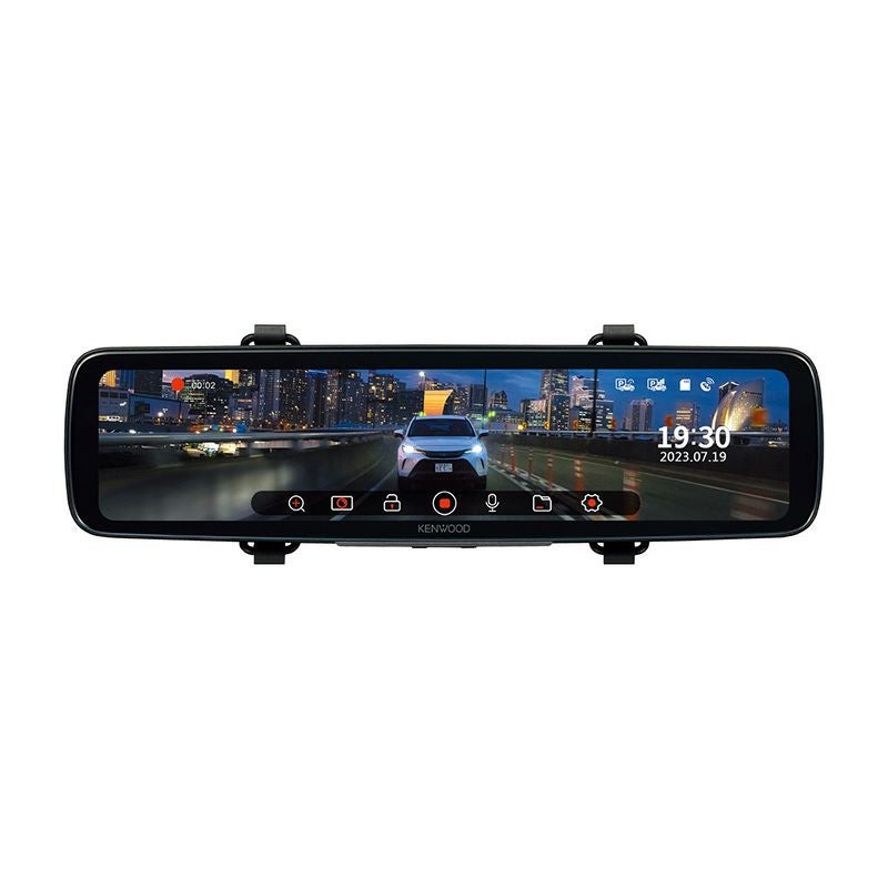 12V型高画質液晶搭載 デジタルルームミラー型2カメラドライブ