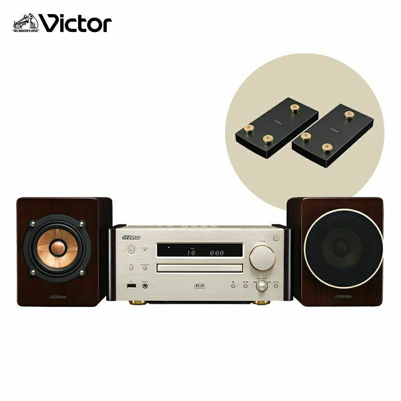 JVCケンウッドCDコンポ(K531)＋AIWAスピーカー2本☆4chサラウンド JVC