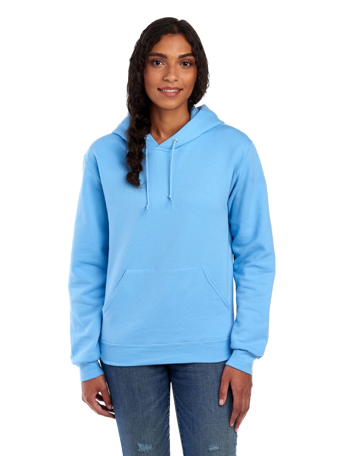 Jerzees Unisex Nu Blend® Fleece Pullover Hoodie 996 Light Blue | Jiffy