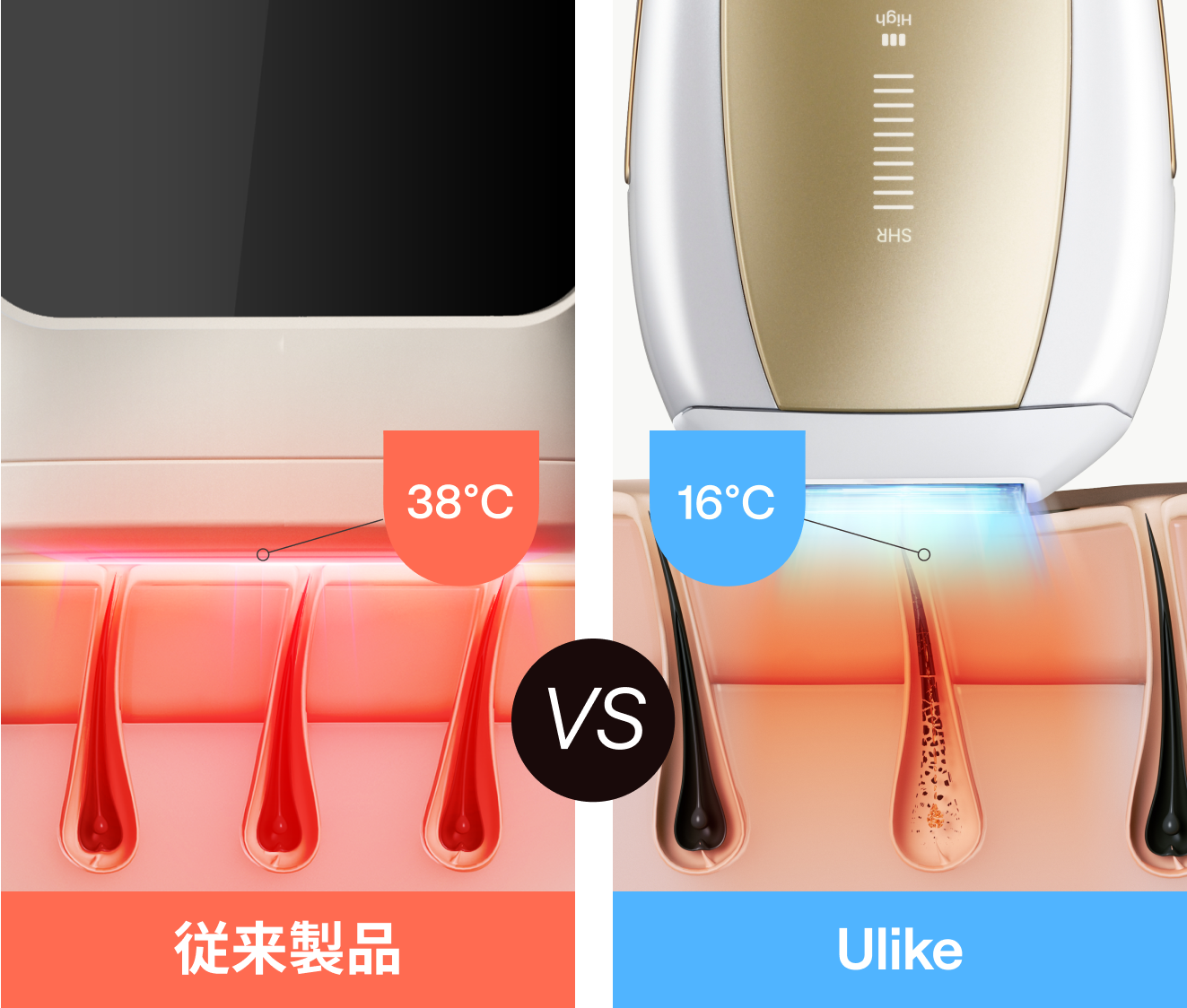 公式】Ulike（ユーライク）脱毛器・ 光美容器のサファイア冷感技術