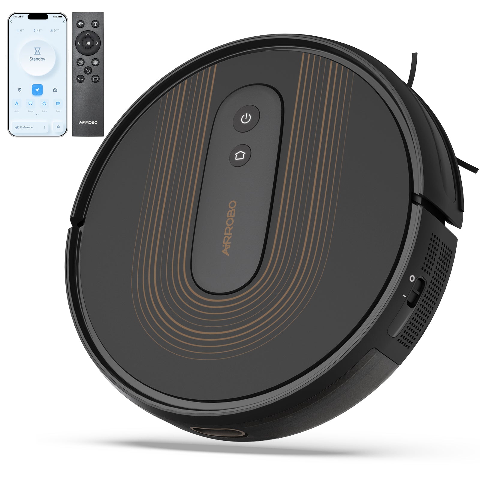 ロボット掃除機 2800Pa 強力吸引 120分間 WiFi App対応 自動充電
