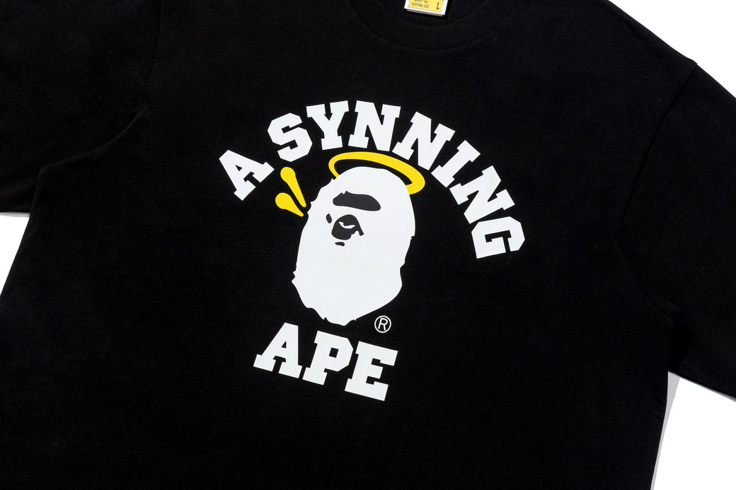 BAPE X SPOTIFY BY CENTRAL CEE 】COLLEGE RELAXED FIT TEE | bape.com