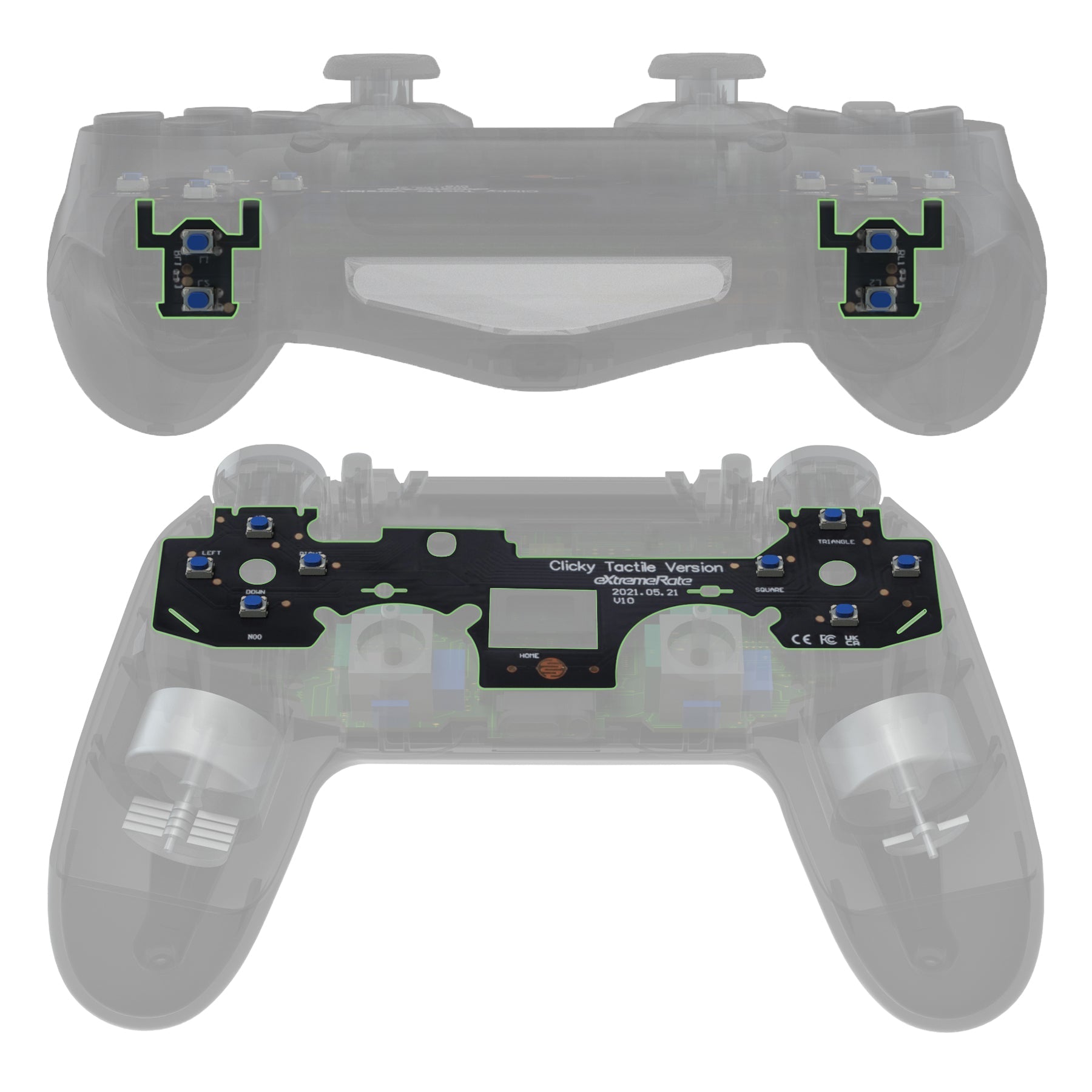 eXtremeRate PS4コントローラーCUH-ZCT2 JDM-040/050/055用ホール