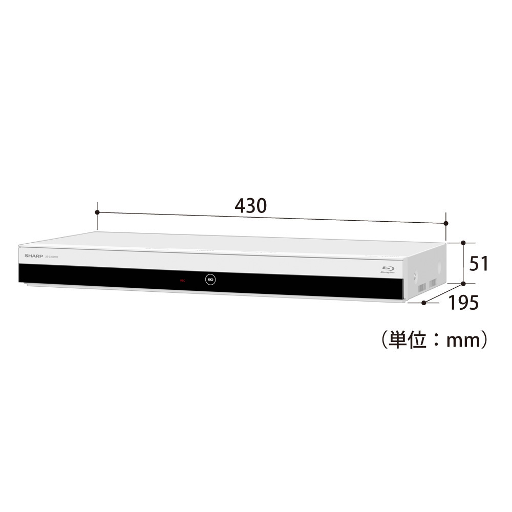 AQUOS ブルーレイ 2B-C10DW2 | レコーダー：シャープ