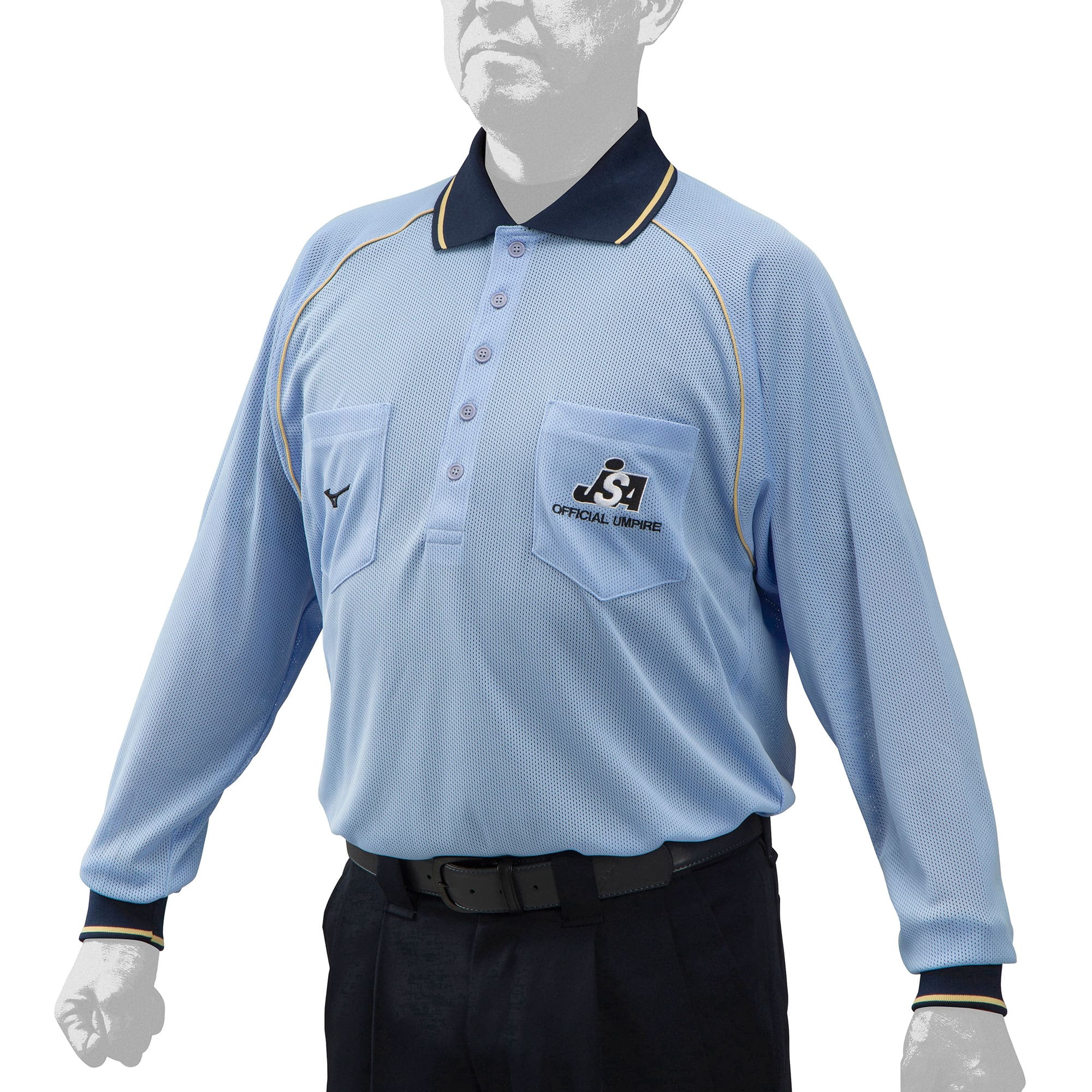 バレーボール審判服 上下セット(長袖) ソフトボール審判員用長袖シャツ