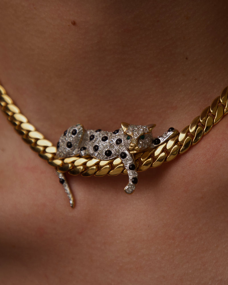 Vintage JL Aldenkamp Lounging Leopard Necklace – Julia Vaughn