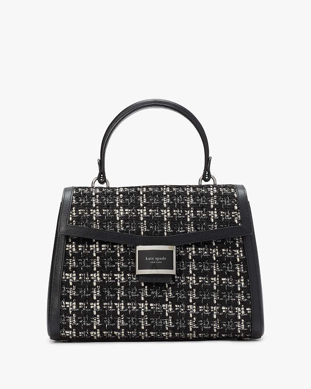 Katy Tweed Medium Top Handle Bag | Kate Spade ES