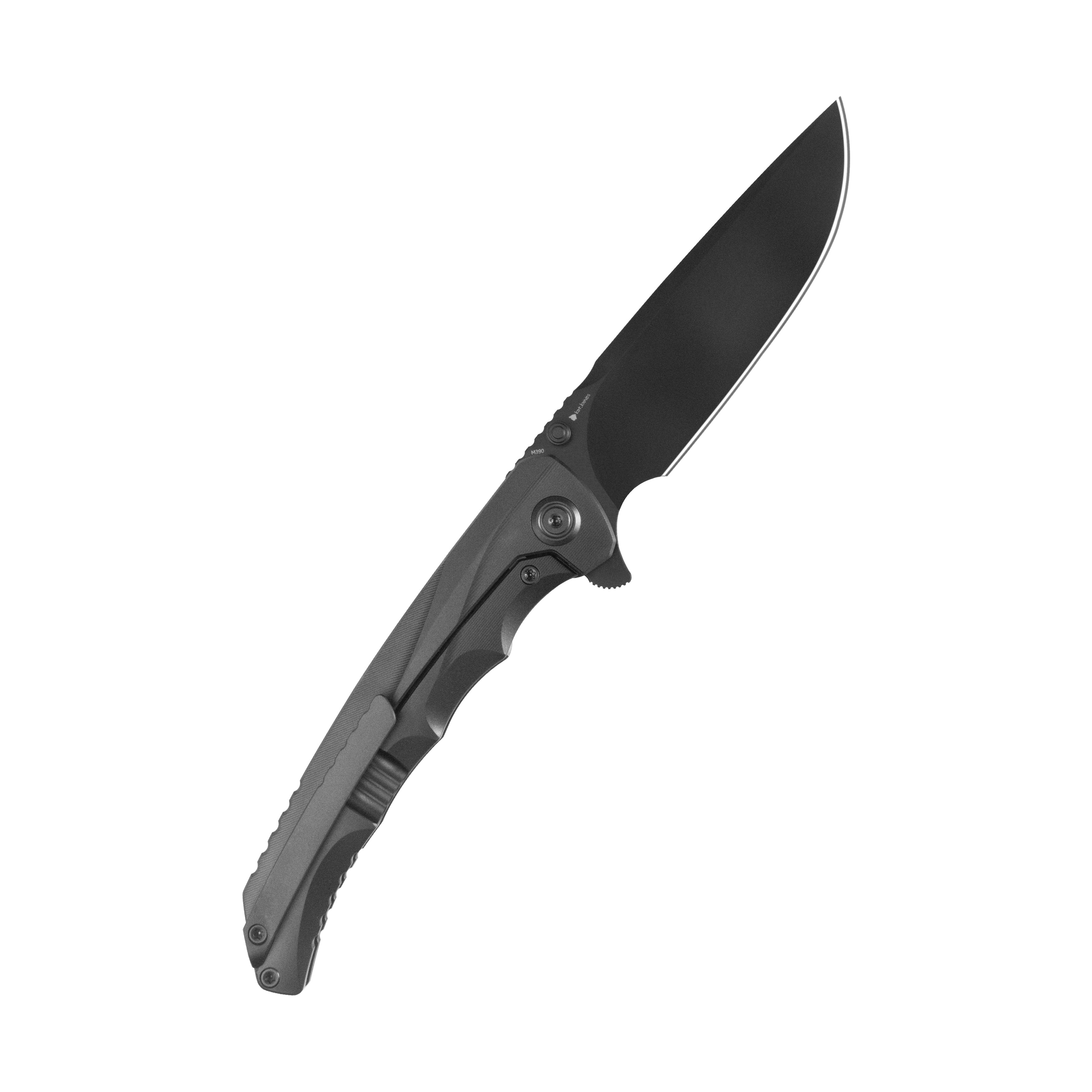 KB Zazoo Folding Knife Regular DLC Titanium Handle 3.70'' Regular DLC