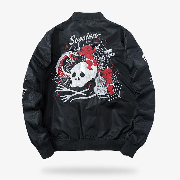 souvenir jacket Indian motif / スカジャン souvenir jacket Indian