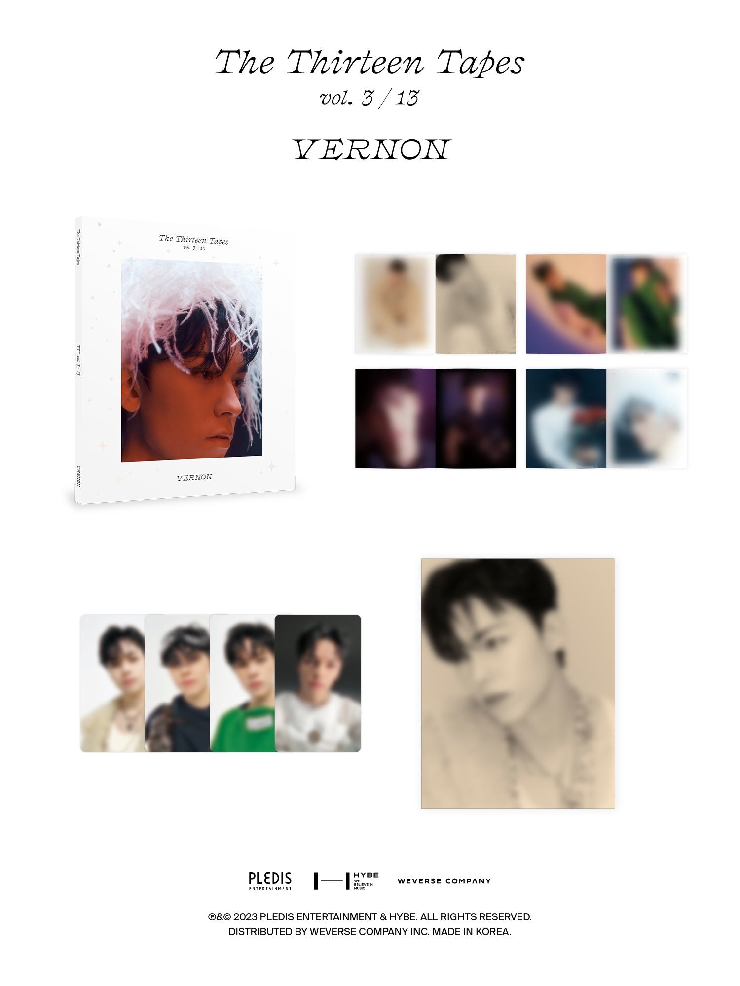 SEVENTEEN ウジ ミクテ The Thirteen Tapes 写真集 SEVENTEEN WOOZI