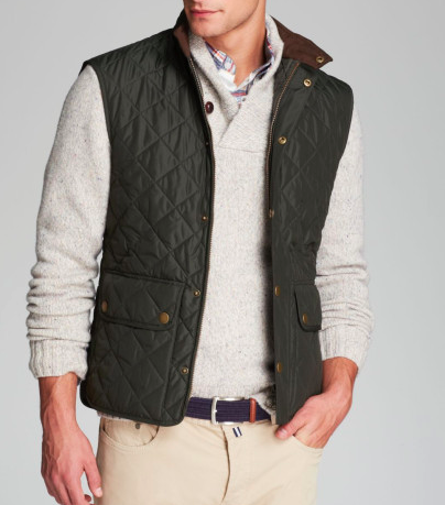 Barbour Lowerdale Quilted Vest - Olive | Krizia Martin