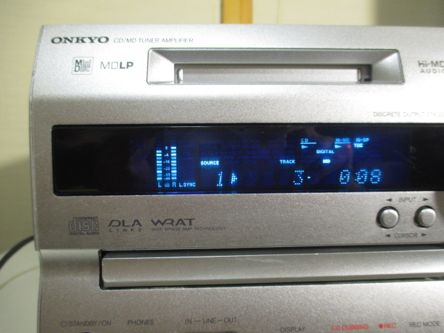 ☆【美品】 ONKYO CD MD チューナーアンプ 上位機種FR-N9X オンキヨー