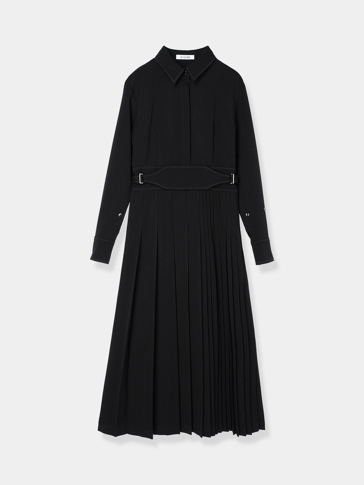 再入荷】Asymmetry pleats Dress – L'AUBE BLANC