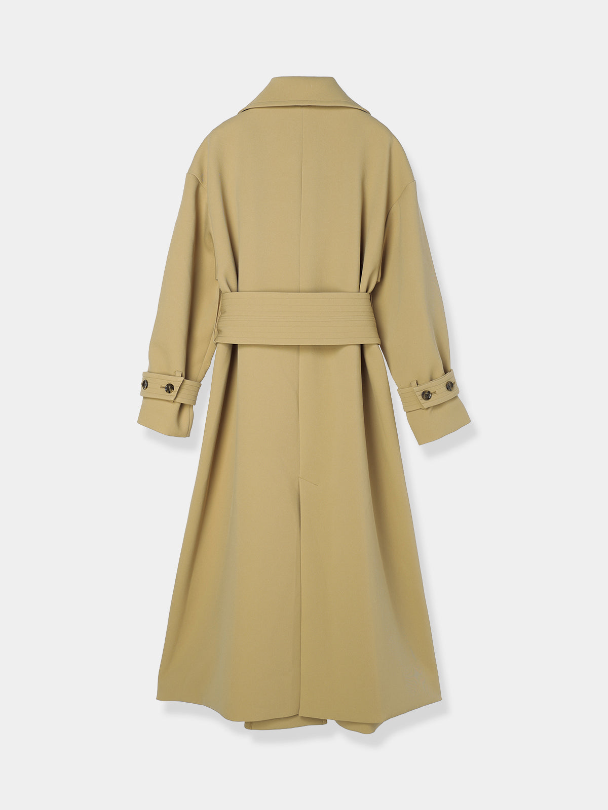 laubeblanc Belted Wool long gilet