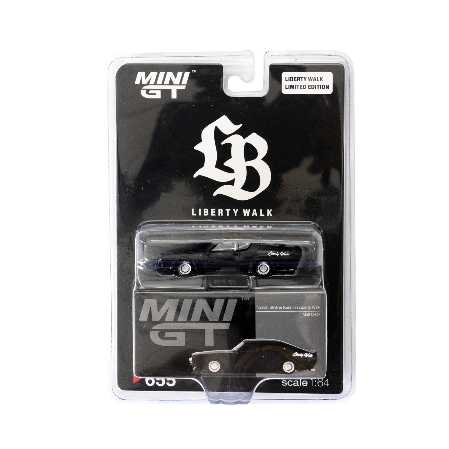 1/64 MINI-GT Liberty Walk Kenmeri Matt Black - LB-ONLINE STORE