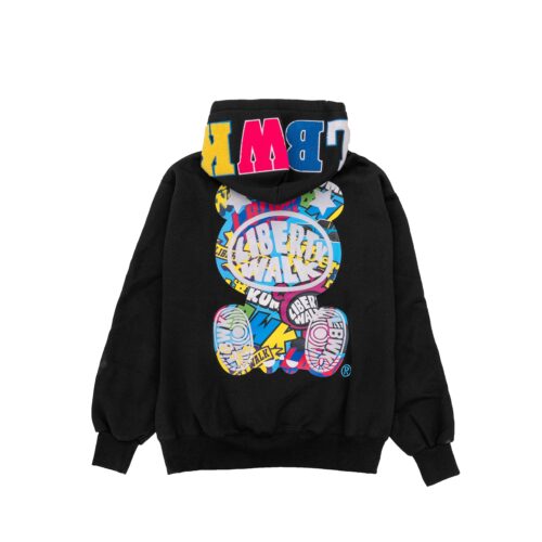 LIBERTY WALK×XLARGE HOODED SWEATSHIRTS BLACK - LB-ONLINE STORE