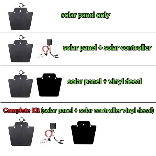 Jeep Wrangler JK Lensun 105W 12V Hood Flexible Solar Panel
