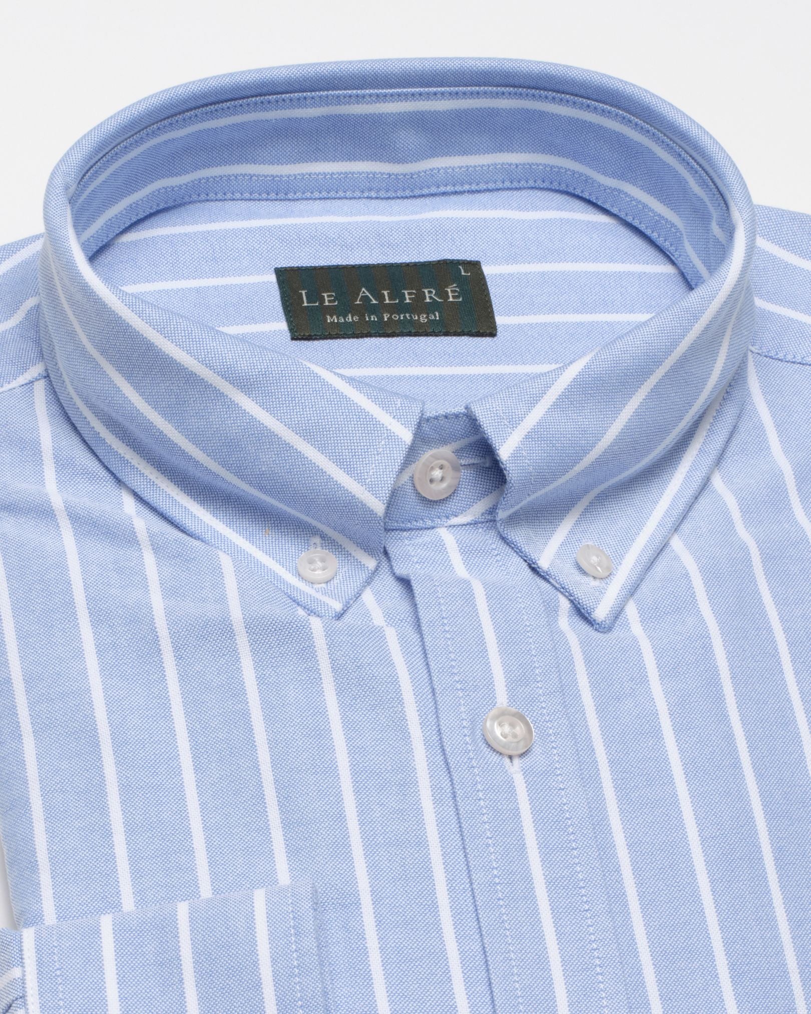 Wide Stripe Oxford Shirt | Le Alfré
