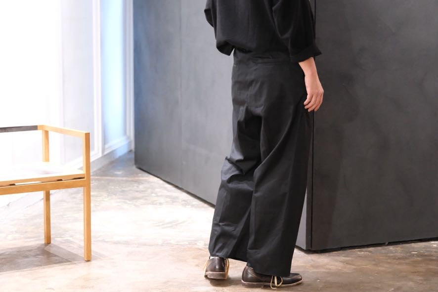 nonnotte/Draping Elastic In Tuck Wide Trousers – Lister